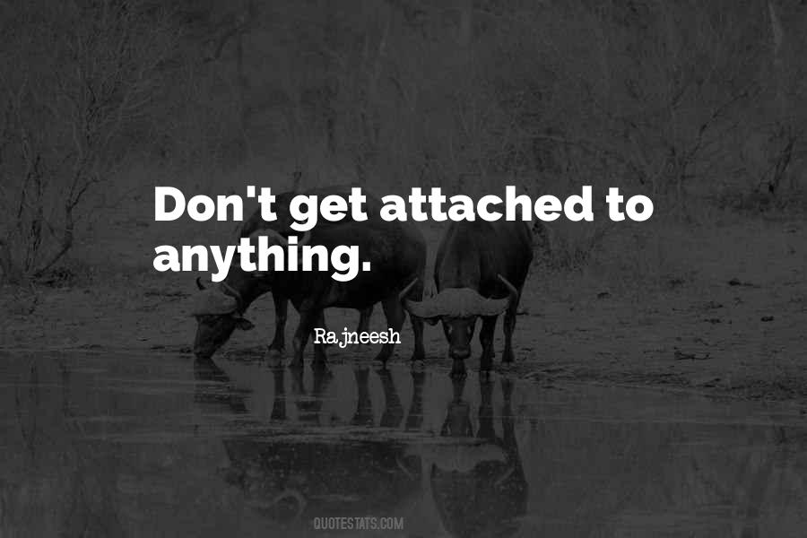 Don't Get Too Attached Quotes #797179