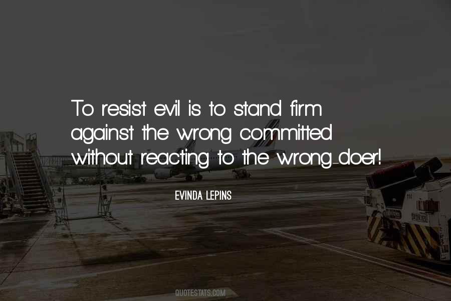 Stand Against Evil Quotes #1655795