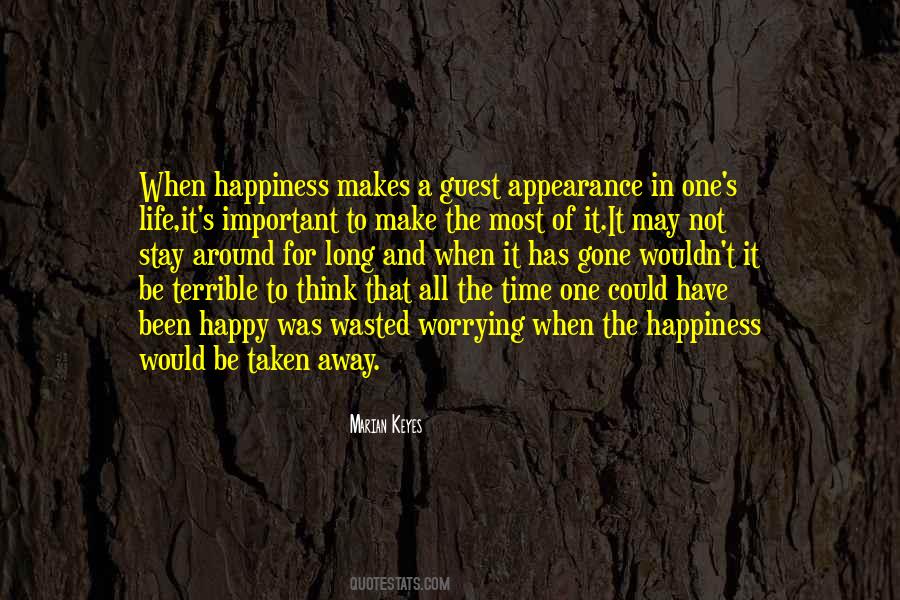 Worrying Is Wasted Time Quotes #1384965