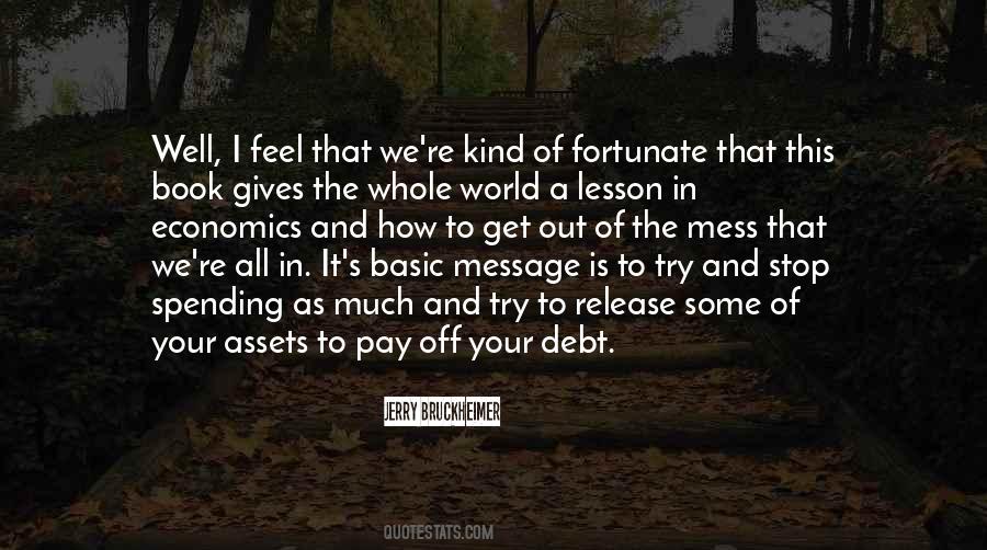 Out Of Debt Quotes #114902