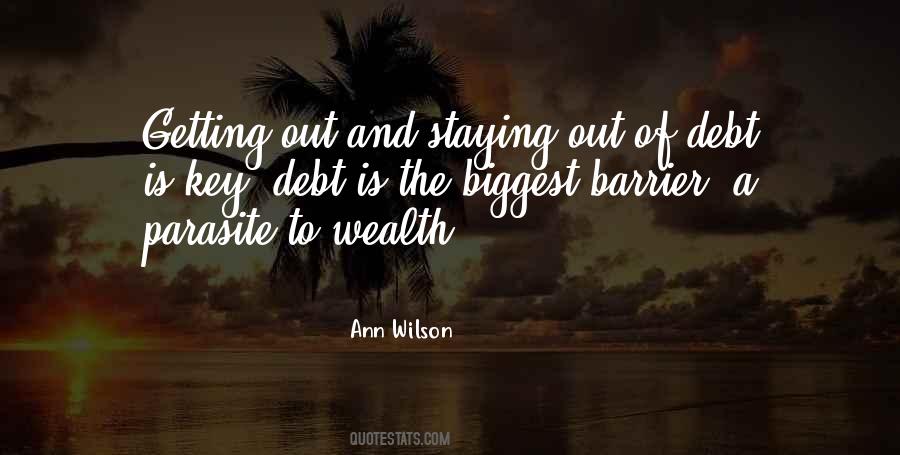 Out Of Debt Quotes #666926