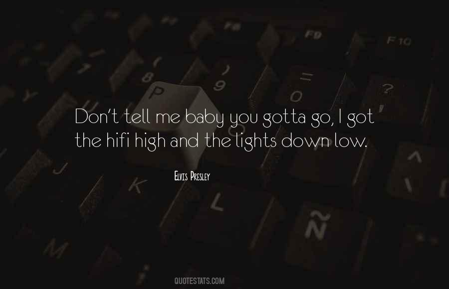 Don't Go Baby Quotes #1551263