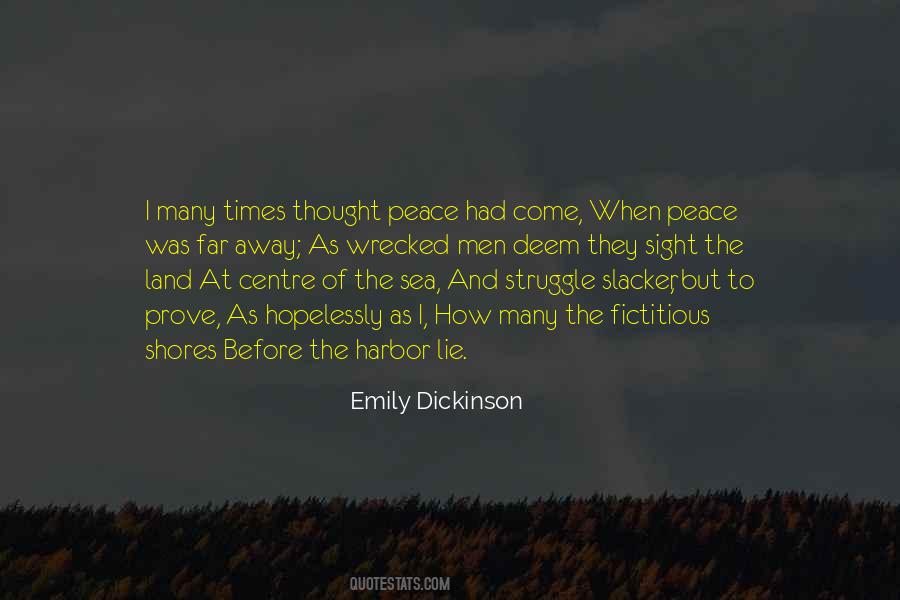 Peace Sea Quotes #1481530