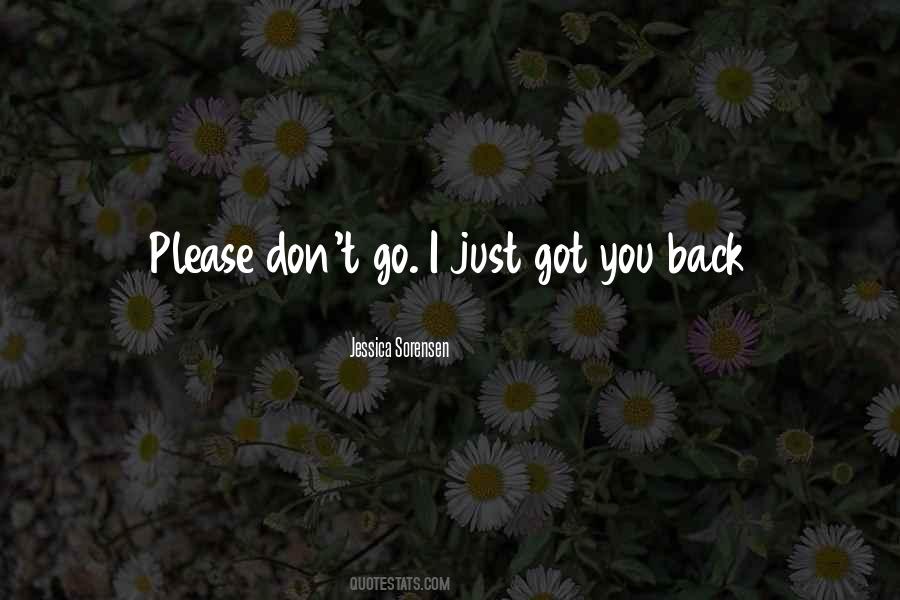 Don't Go Please Quotes #1222039