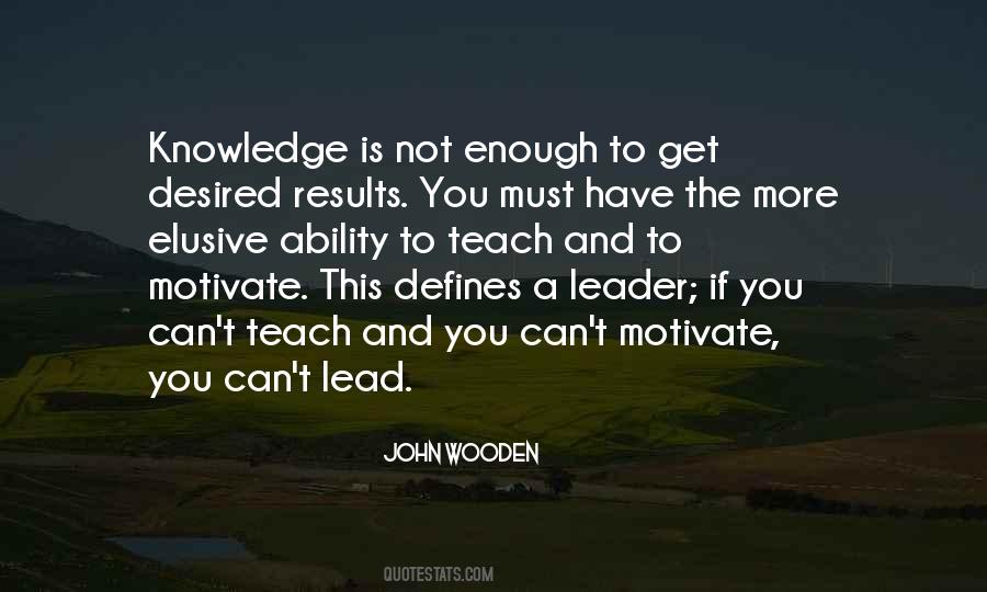 Knowledge Leader Quotes #1020749