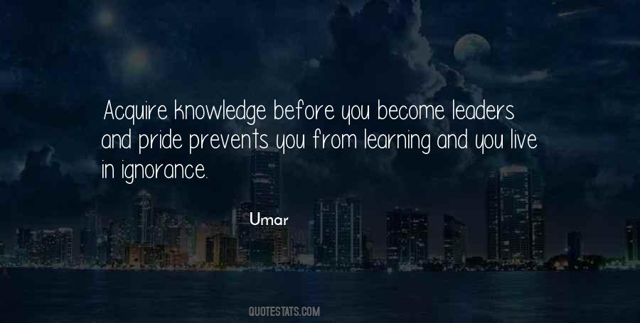 Knowledge Leader Quotes #1879375