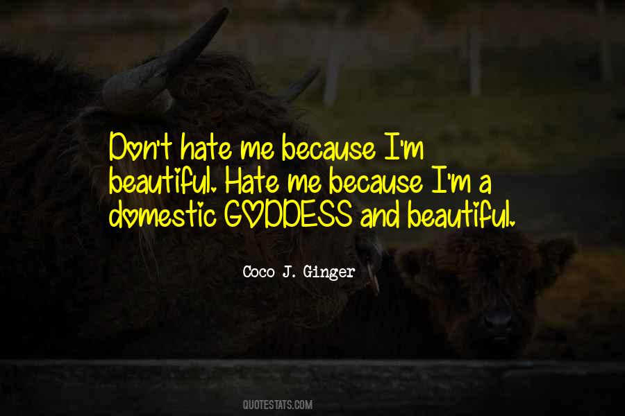 Don't Hate Me Because I'm Beautiful Quotes #686561