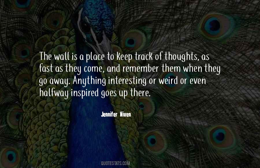 Weird Thoughts Quotes #1235325