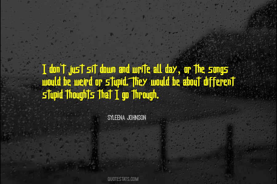 Weird Thoughts Quotes #538026