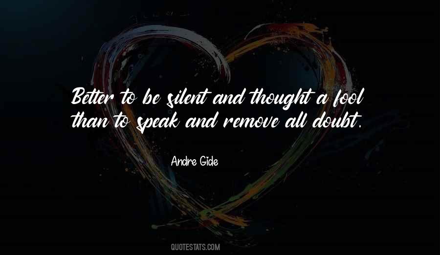 And Remove All Doubt Quotes #1207477
