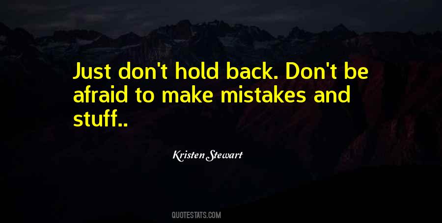 Don't Hold Back Quotes #752533