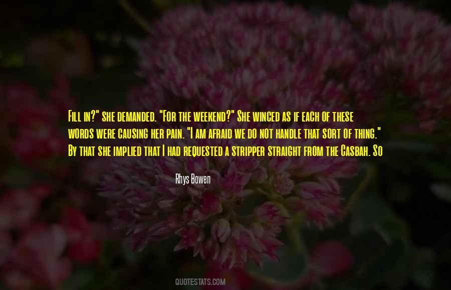 Cant Handle The Pain Quotes #1585026