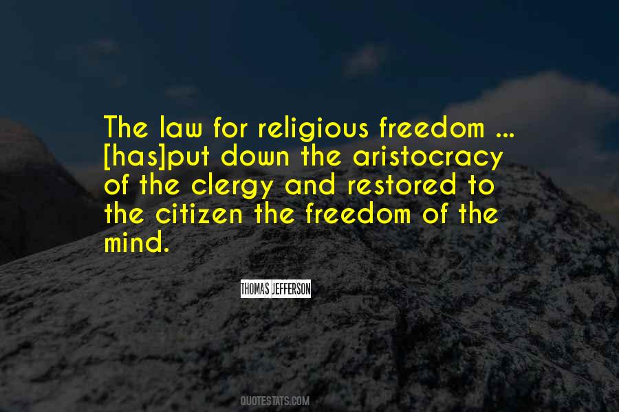 Jefferson Religious Freedom Quotes #867623