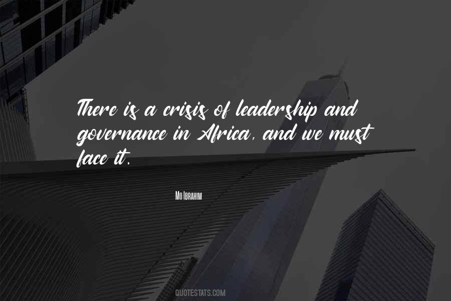 Leadership Crisis Quotes #1196139