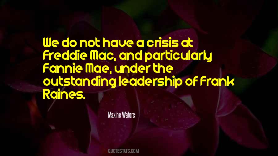 Leadership Crisis Quotes #1434170