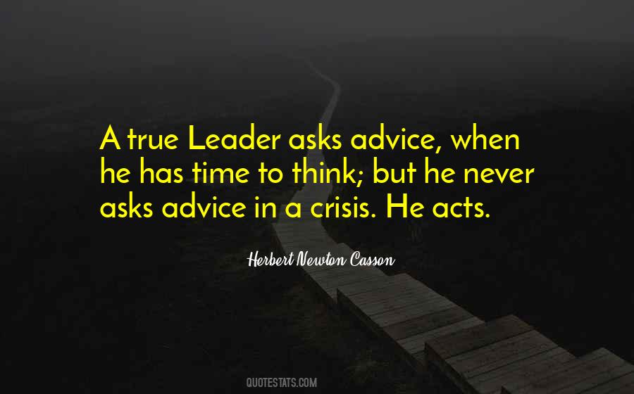 Leadership Crisis Quotes #1640980