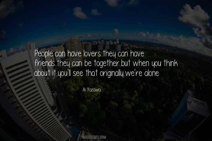 Lovers Friends Quotes #29494