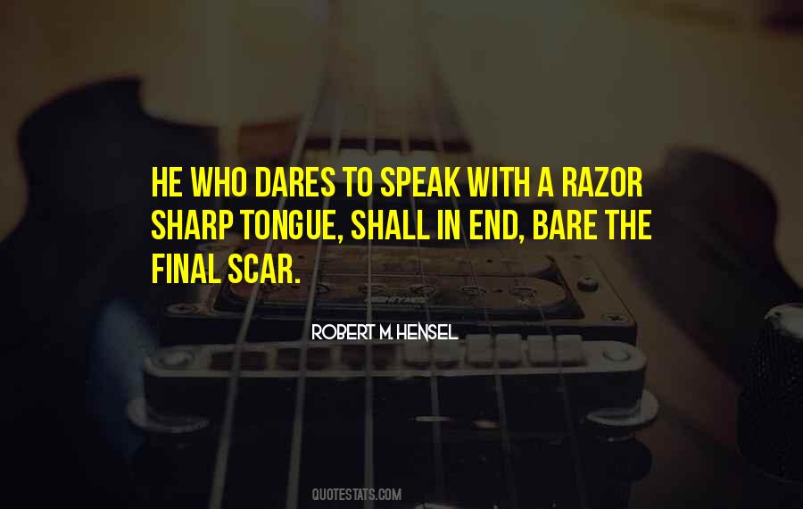 Sharp Razor Quotes #808799