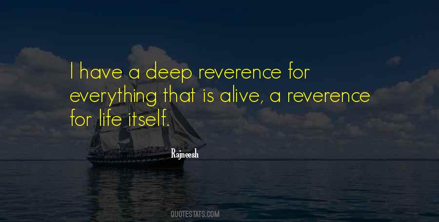 Deep Reverence Quotes #855485