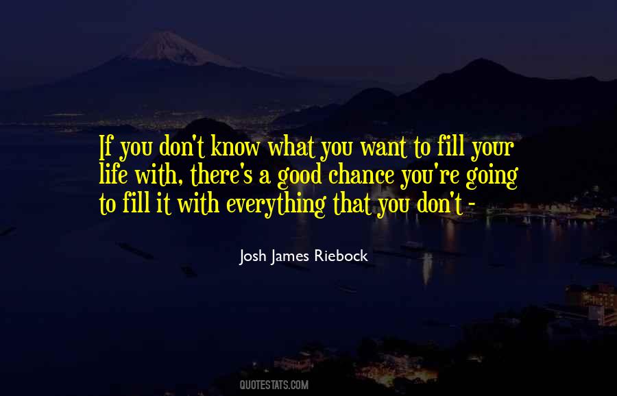 Don't Know What You Want Quotes #1758672