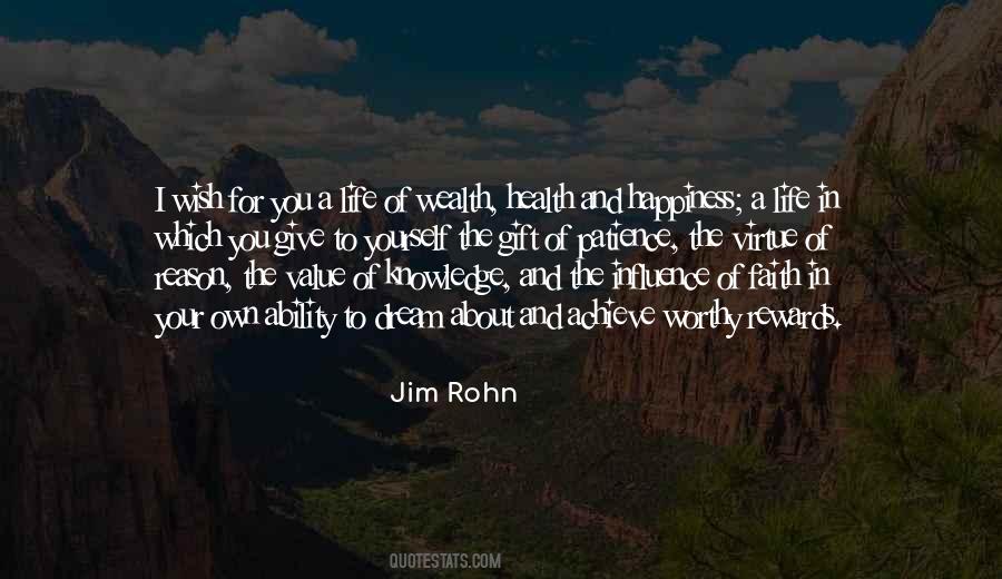 Happiness Wealth Quotes #1238350