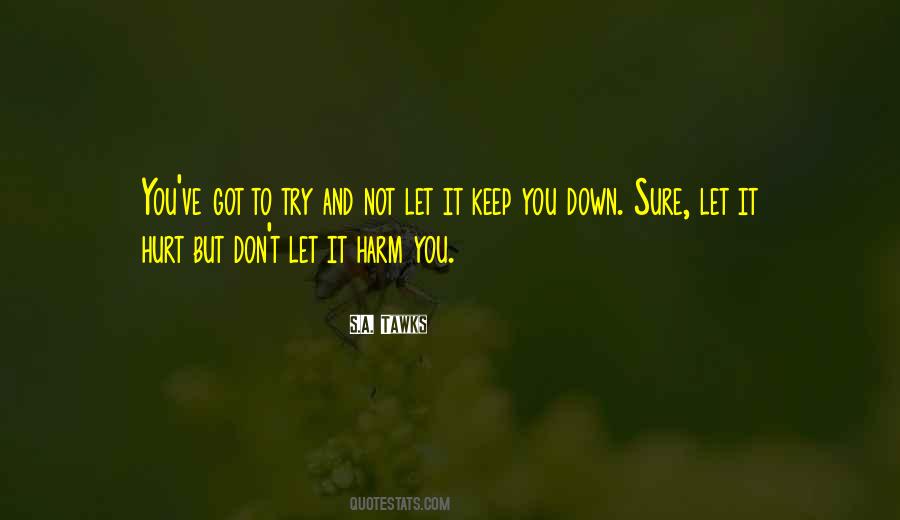 Don't Let Down Quotes #471119
