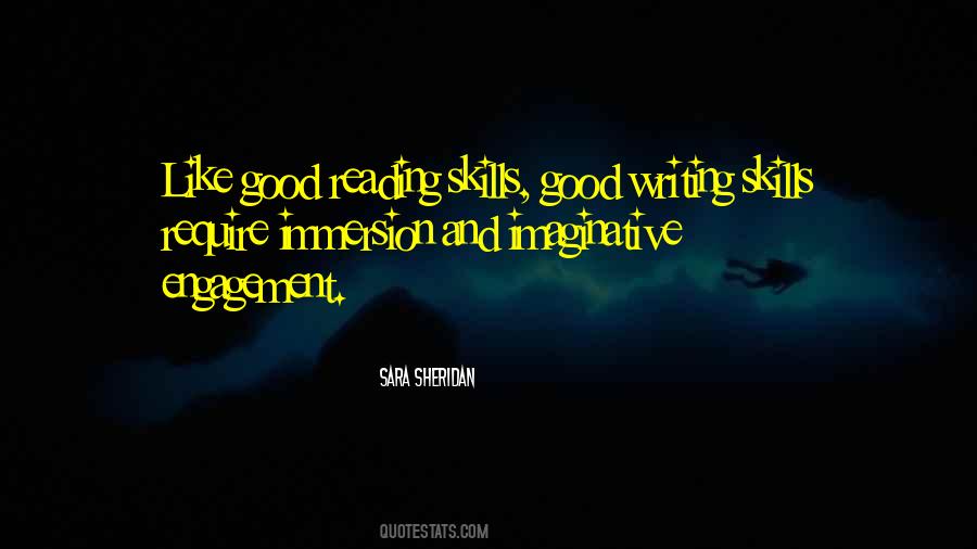 Reading And Writing Skills Quotes #1429671
