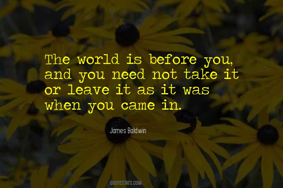 Before You Leave Quotes #594622