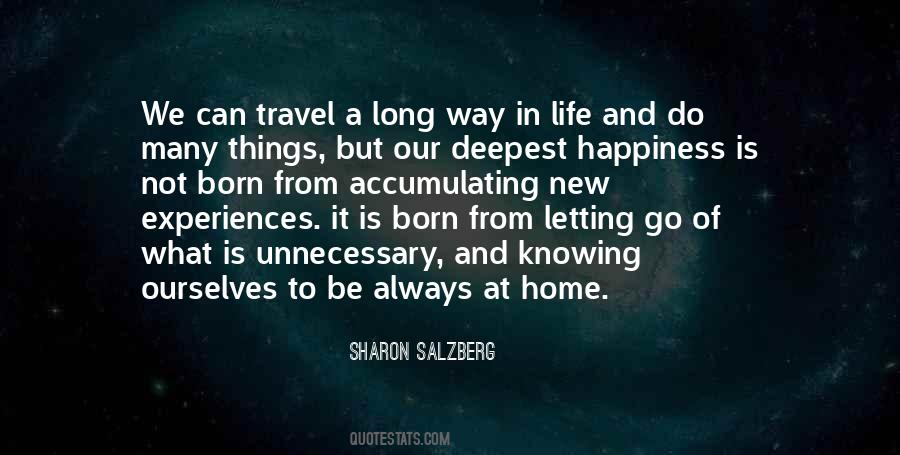 Experiences Not Things Quotes #109147