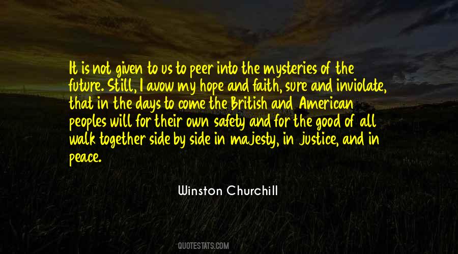 Winston Churchill Peace Quotes #1578973