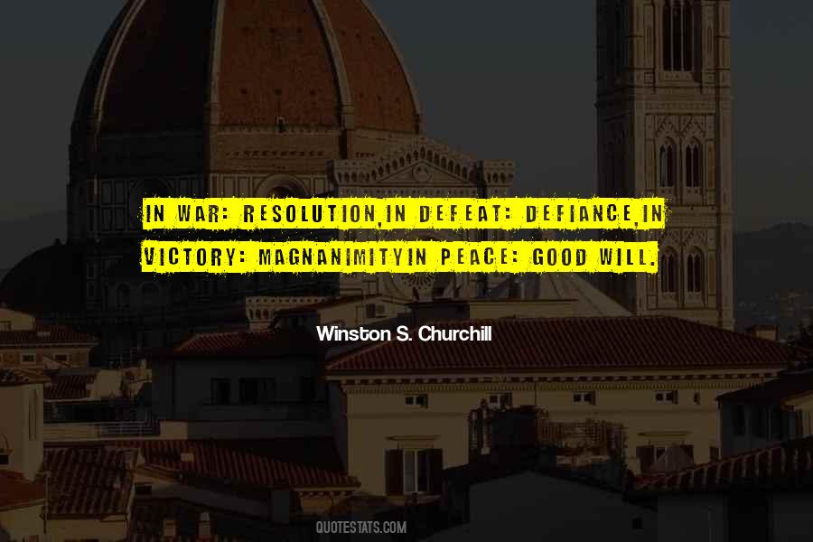 Winston Churchill Peace Quotes #467701