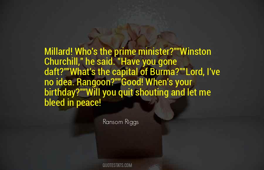 Winston Churchill Peace Quotes #714659