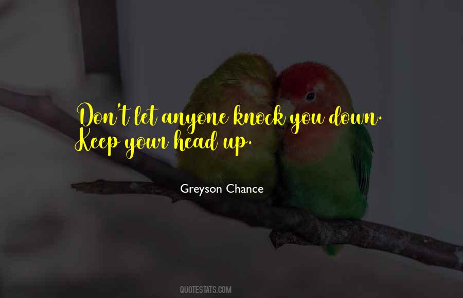 Don't Let Them Knock You Down Quotes #1853761