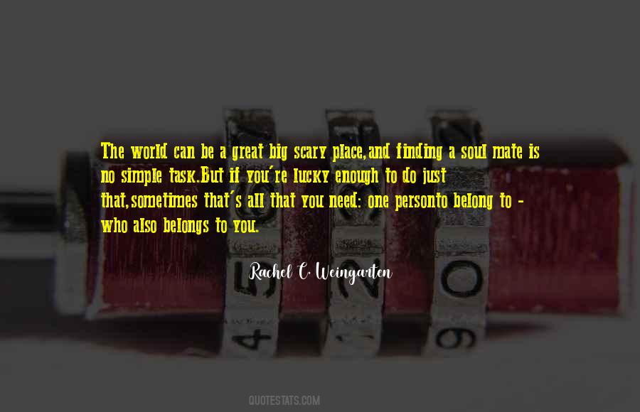 If You Belong Quotes #1342247