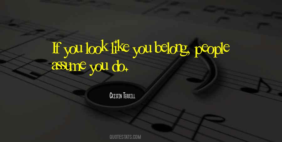If You Belong Quotes #1667859