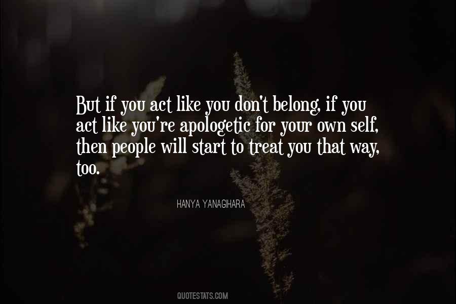 If You Belong Quotes #935120