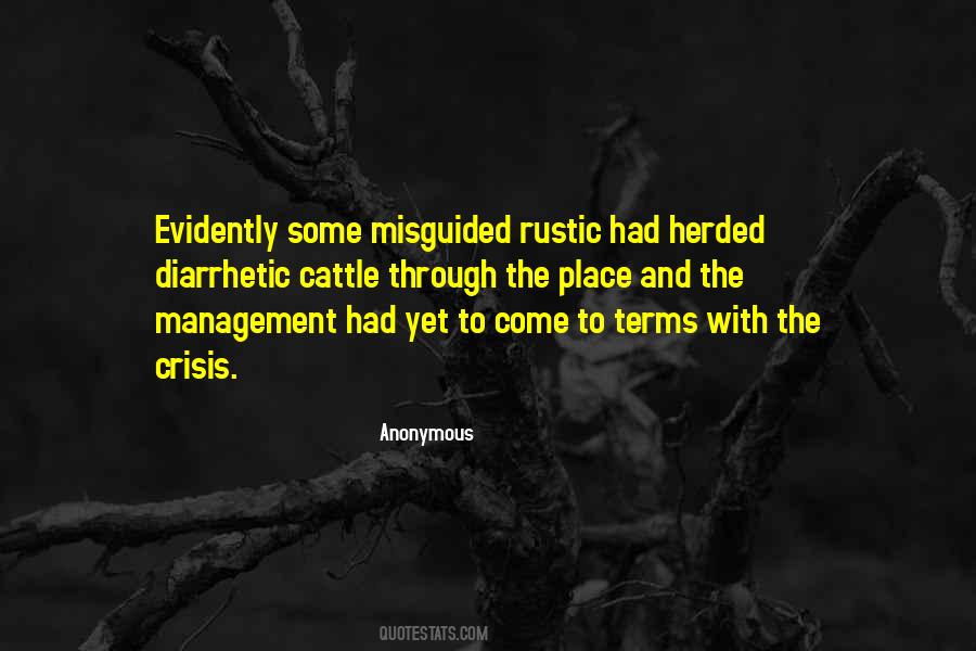 Management Crisis Quotes #1655653
