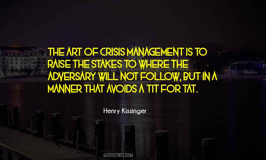 Management Crisis Quotes #959083