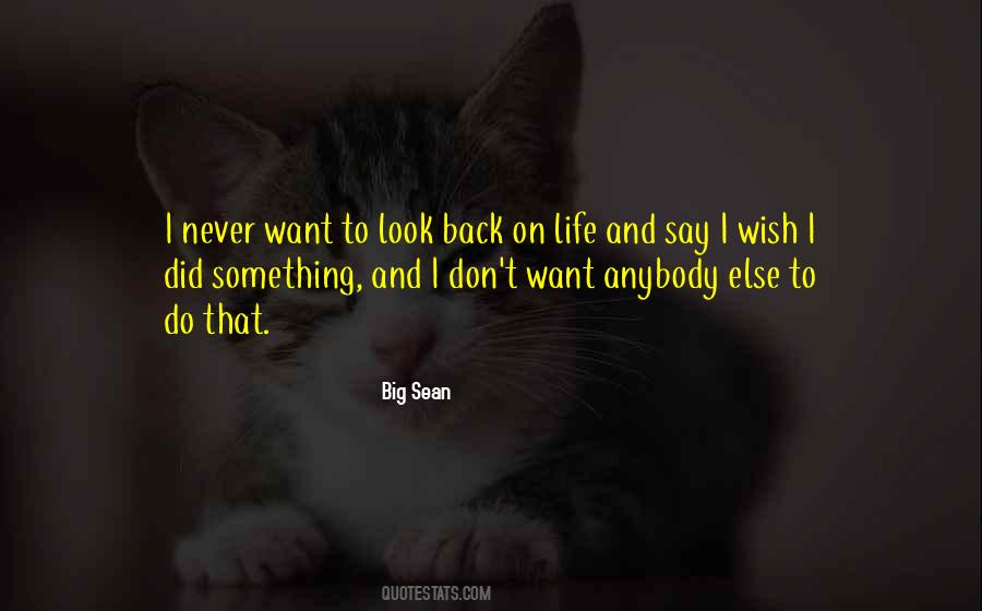 Don't Look Back In Life Quotes #1178843