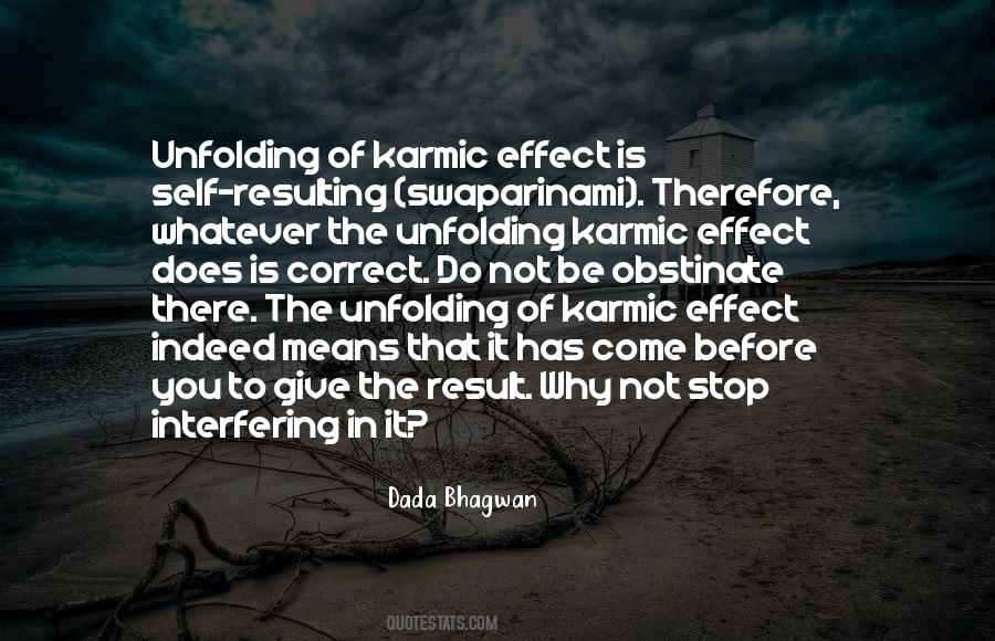 Result Of Karma Quotes #117806