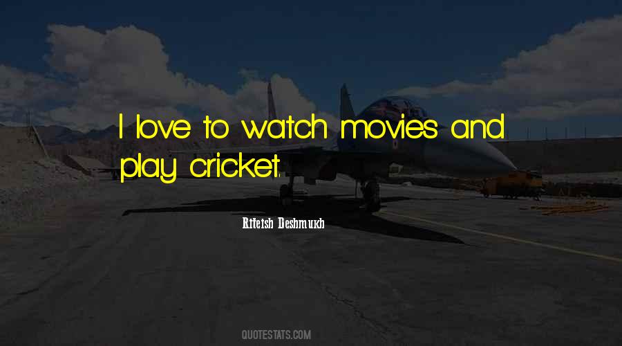Love Cricket Quotes #682006