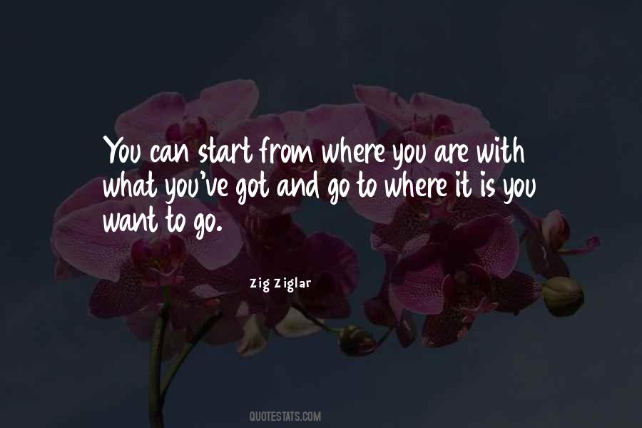 Start Where You Are Quotes #1087542