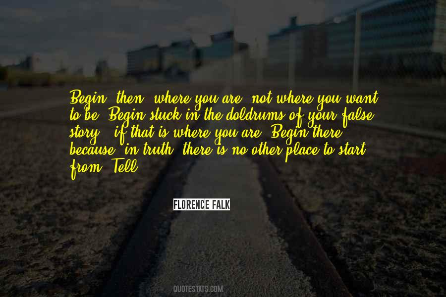 Start Where You Are Quotes #1675209