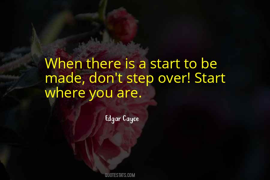 Start Where You Are Quotes #972157