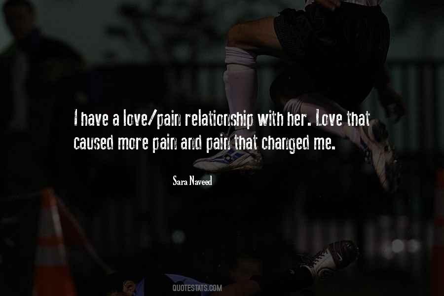 Pain Relationship Quotes #1241147