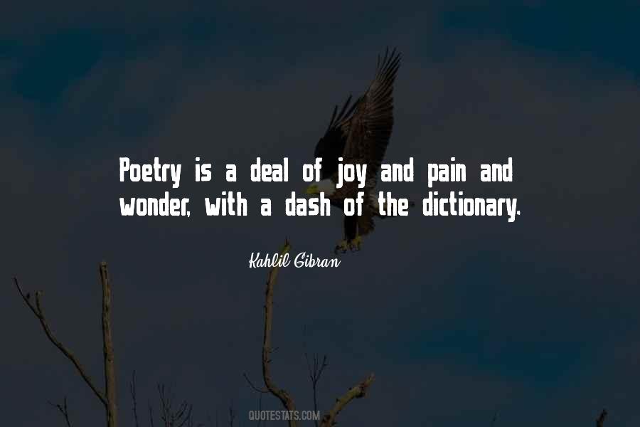 Joy And Wonder Quotes #1768125