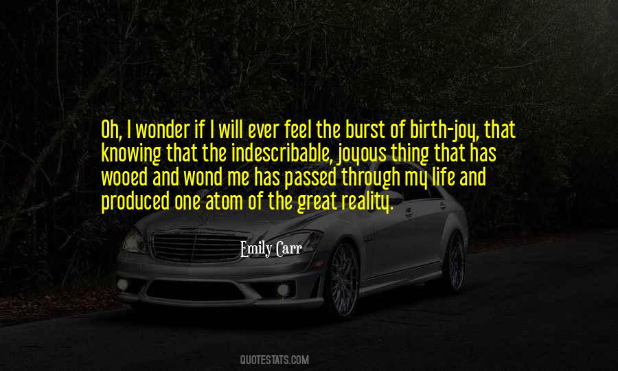 Joy And Wonder Quotes #1807806