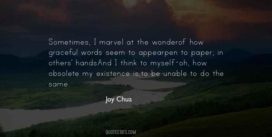 Joy And Wonder Quotes #877907