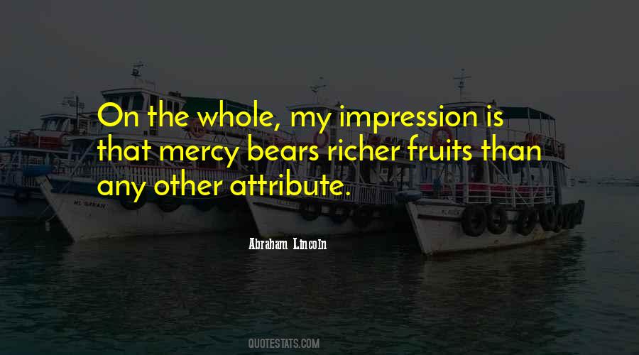 Abraham Lincoln Mercy Quotes #1534376