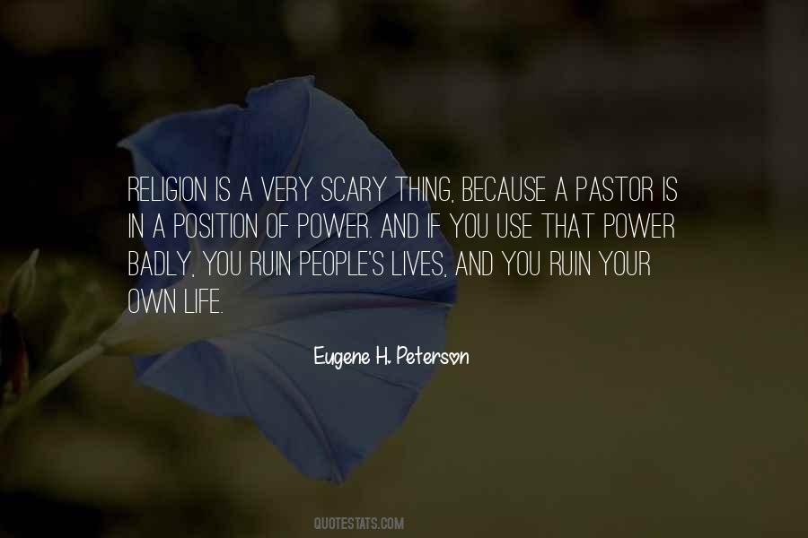 Eugene Peterson Pastor Quotes #1198963